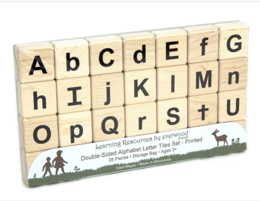 Double-Sided Alphabet Tiles