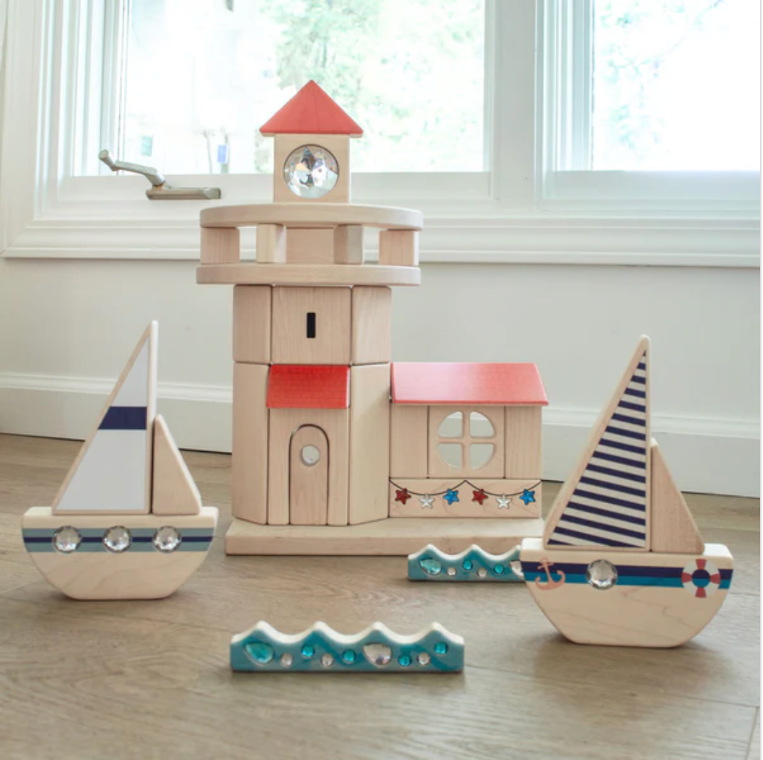 LIMITED! Triple Porthole Sailboat Block Set