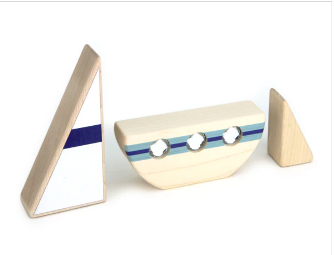 LIMITED! Triple Porthole Sailboat Block Set