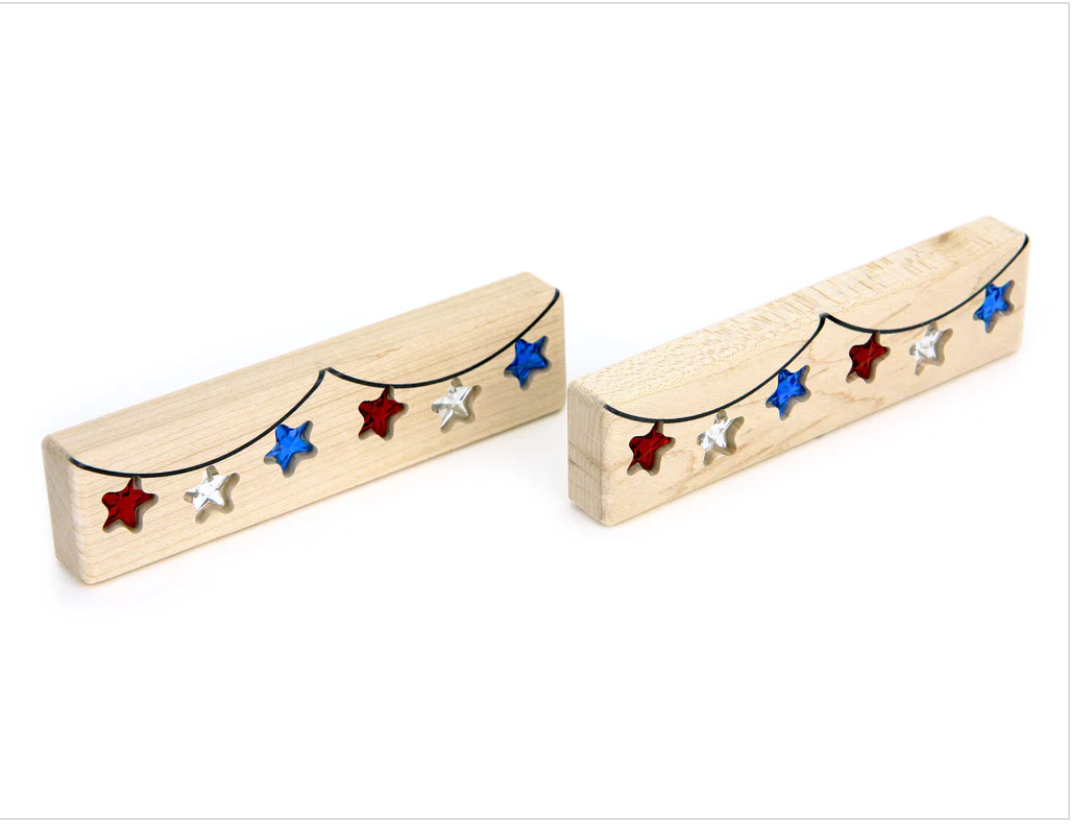 LIMITED! Patriotic Banner Gem Block Set
