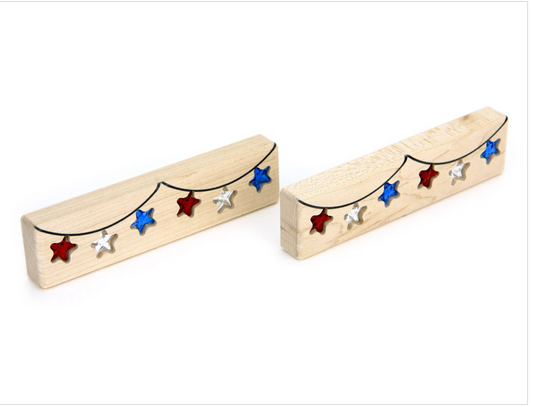 LIMITED! Patriotic Banner Gem Block Set