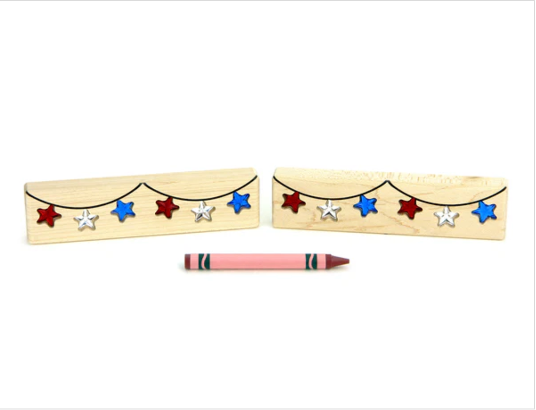 LIMITED! Patriotic Banner Gem Block Set
