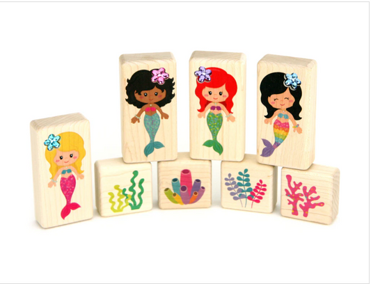 LIMITED!  Mermaid Friends Gem Block Set