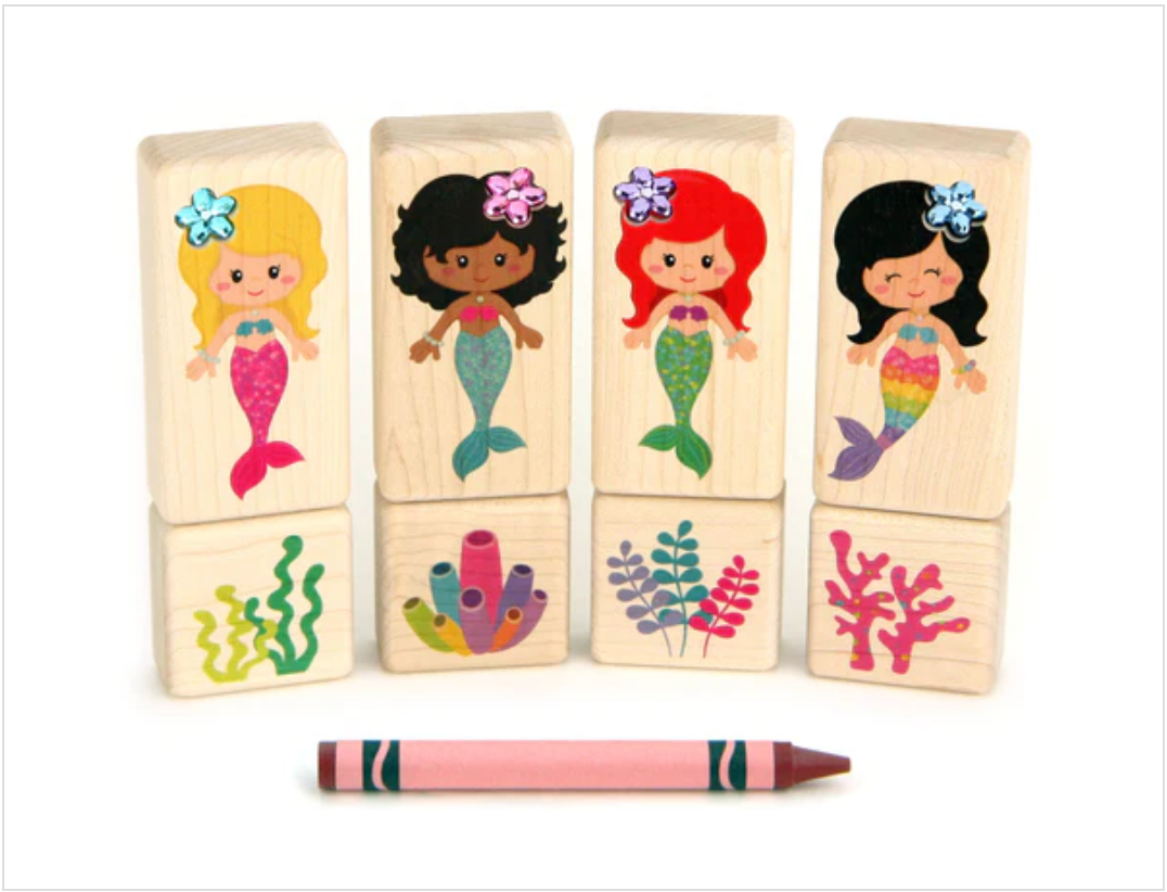 LIMITED!  Mermaid Friends Gem Block Set