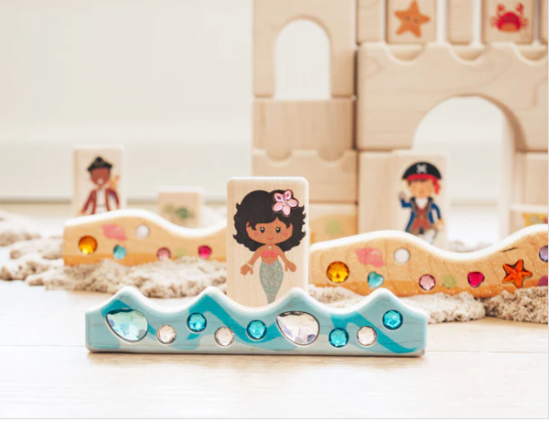LIMITED!  Mermaid Friends Gem Block Set