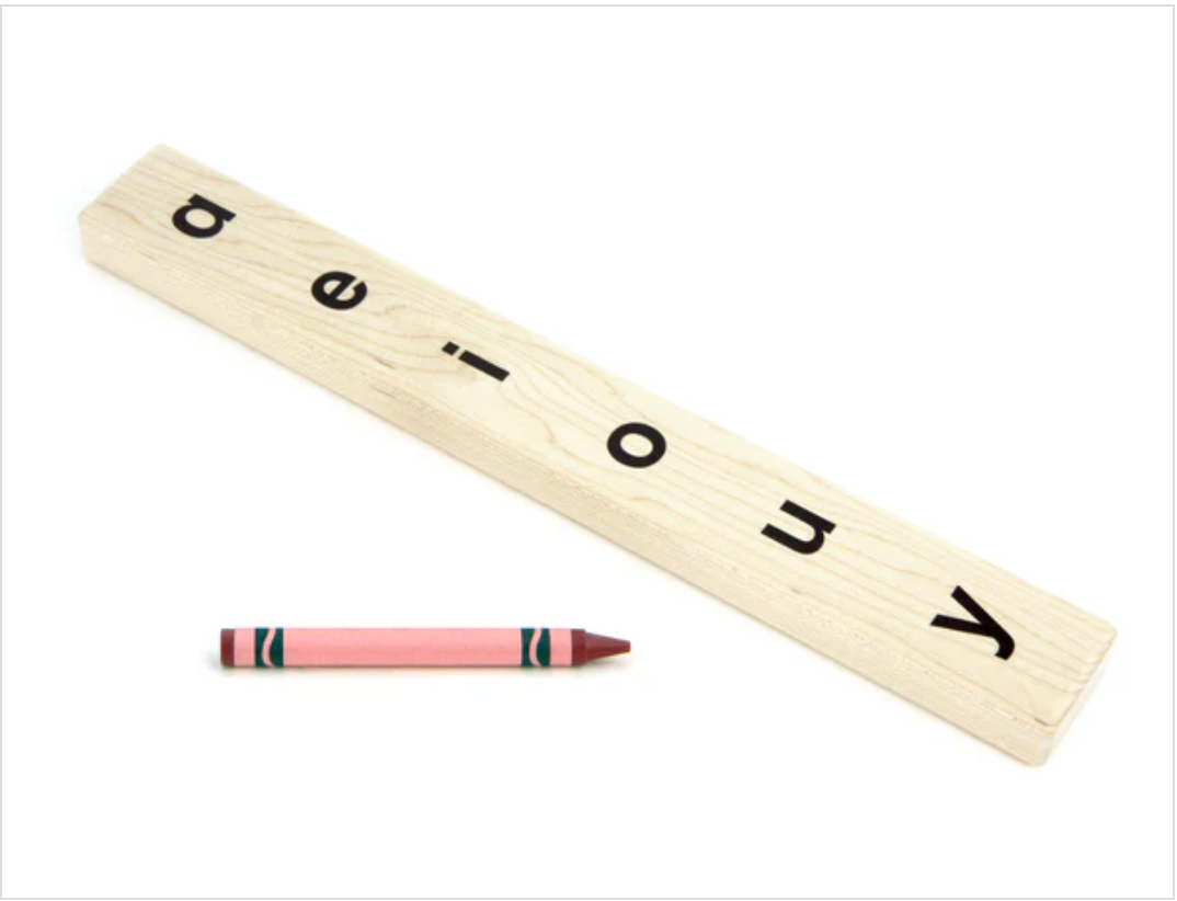 Maple Vowel Stick