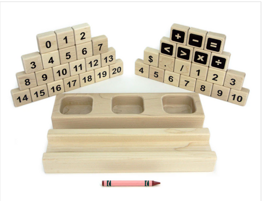 Maple Math Tray Set