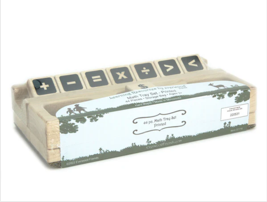 Maple Math Tray Set
