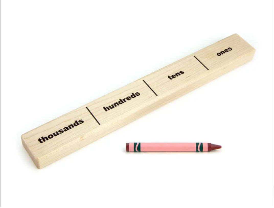 Maple Number Place Value Stick