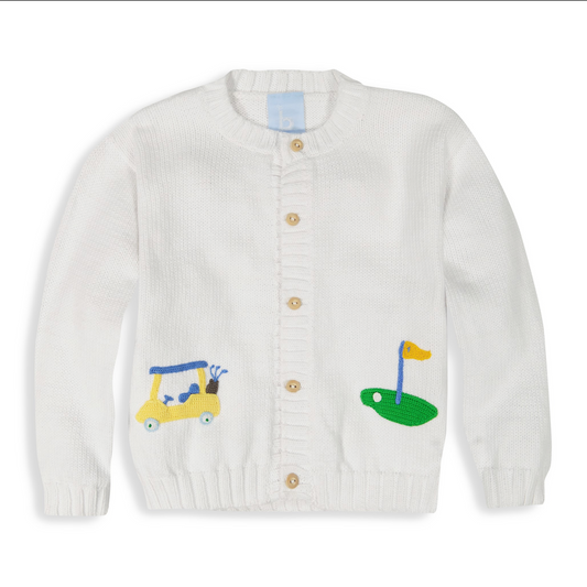 Applique Golf Cardigan