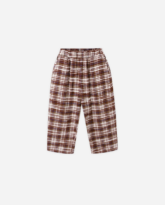 Burgundy Plaid Palmer Pant