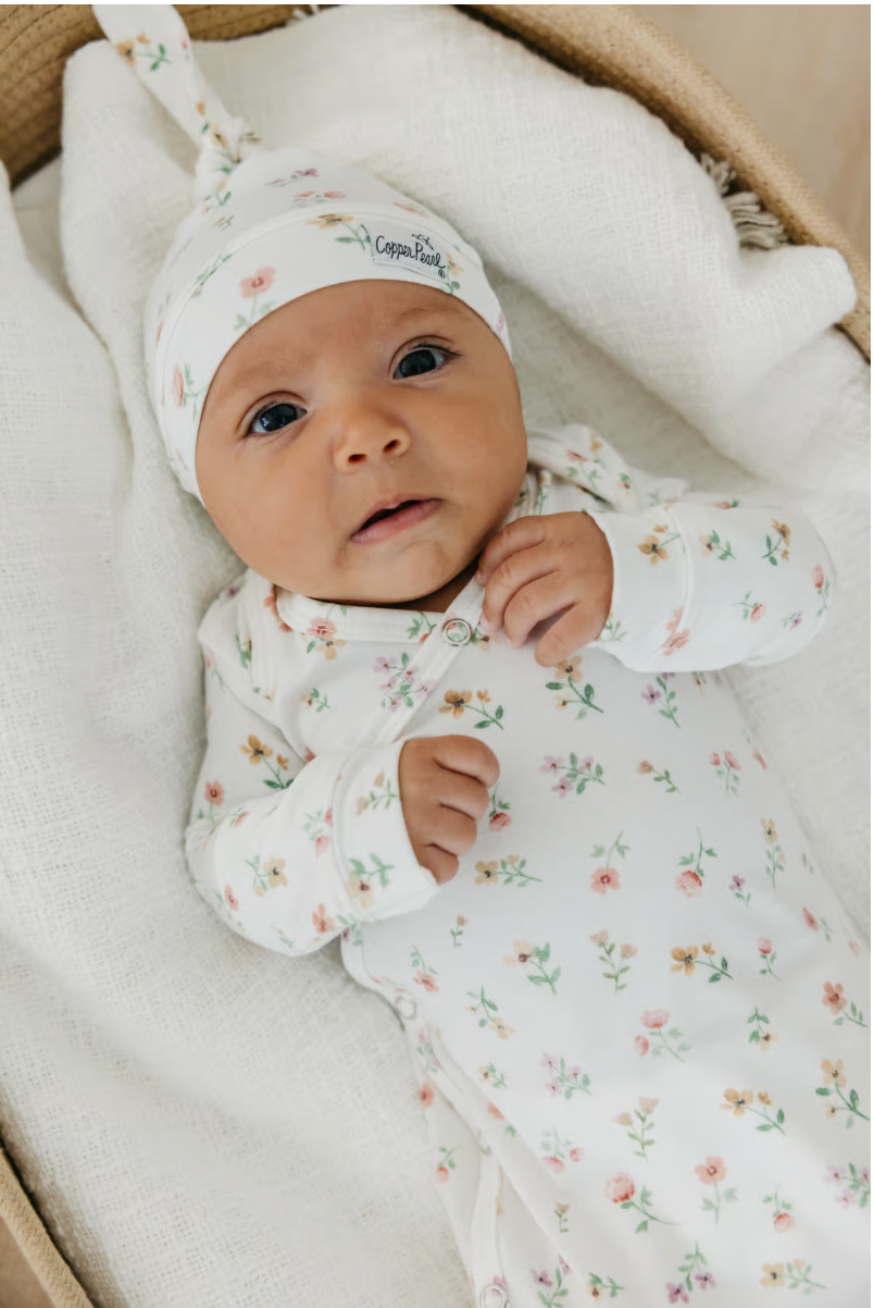 Eloise Top Knot Hat (0-4 M)