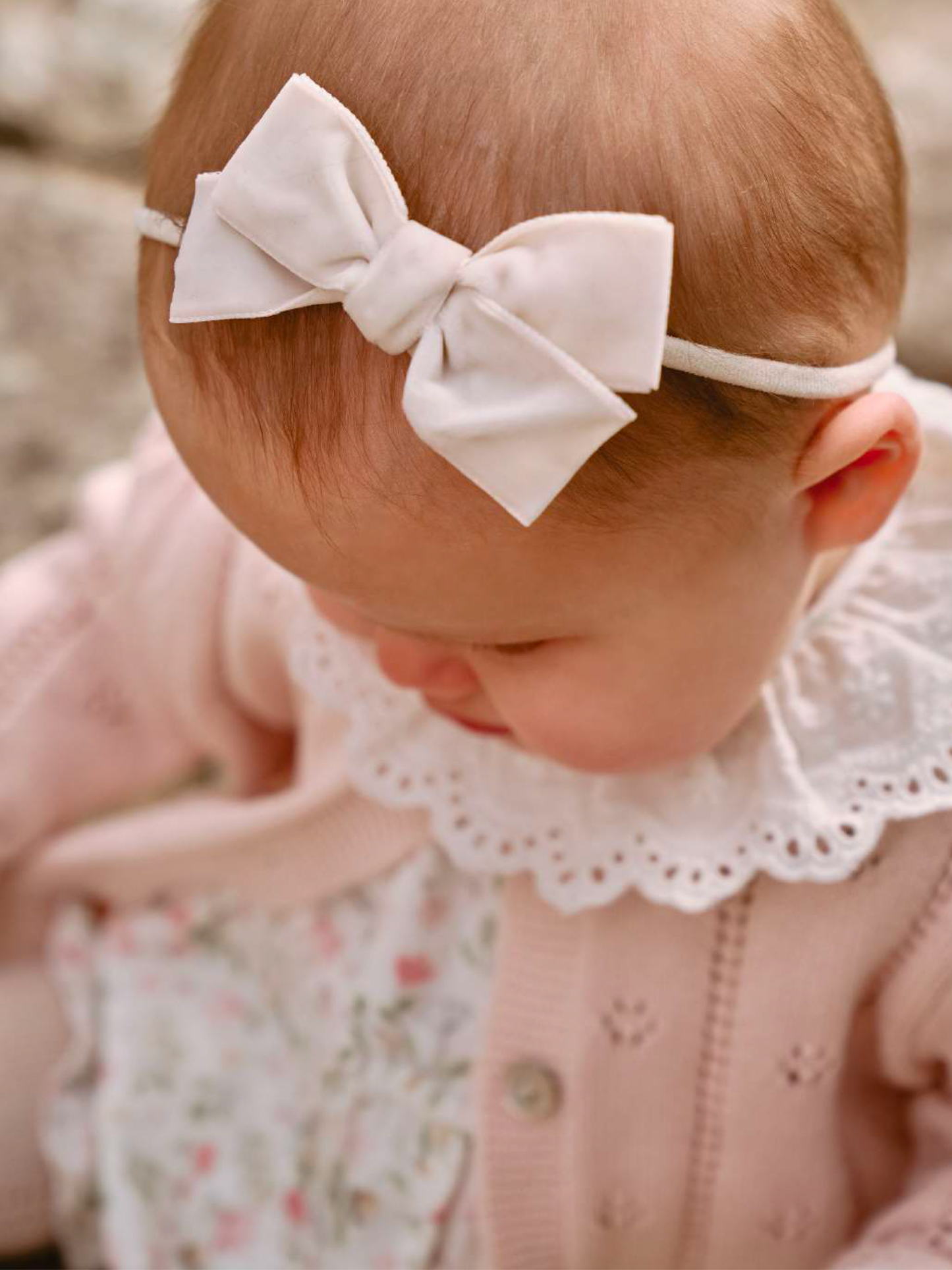 3-Pack Velvet Tuxedo Bows, 0-12M