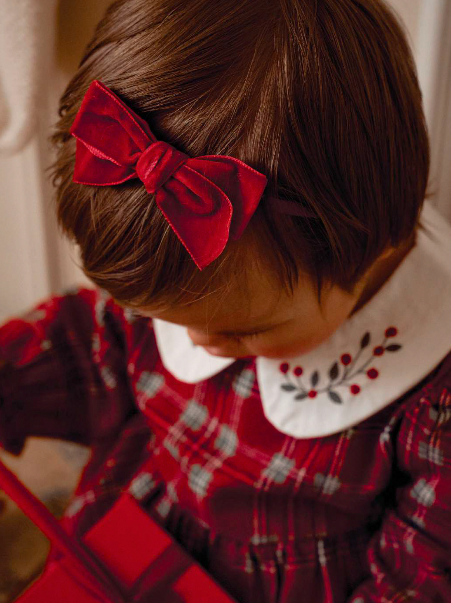 3-Pack Velvet Tuxedo Bows, 0-12M