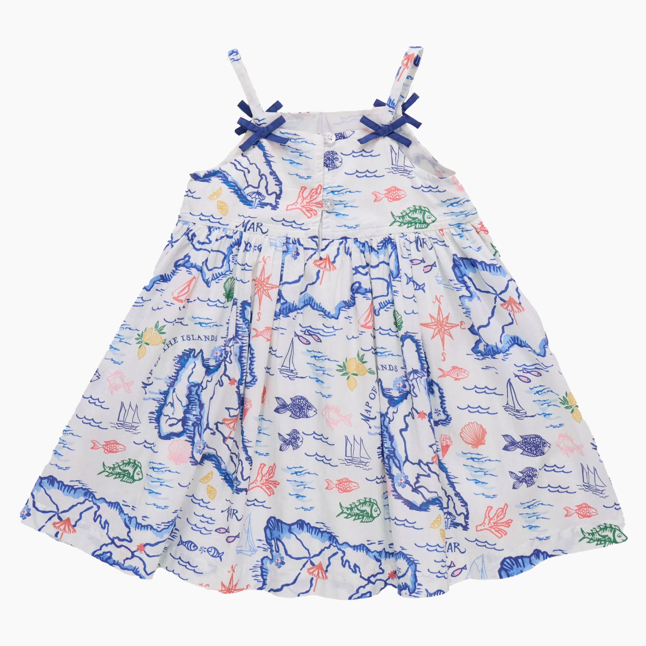 Girls Tia Island Map Dress – Neverland+Co.