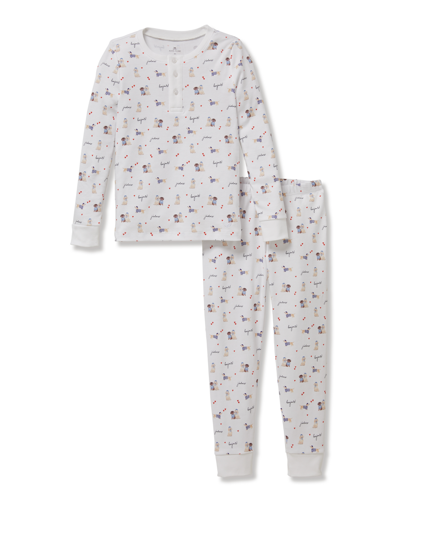 Pima Pajama Set in Le Woof