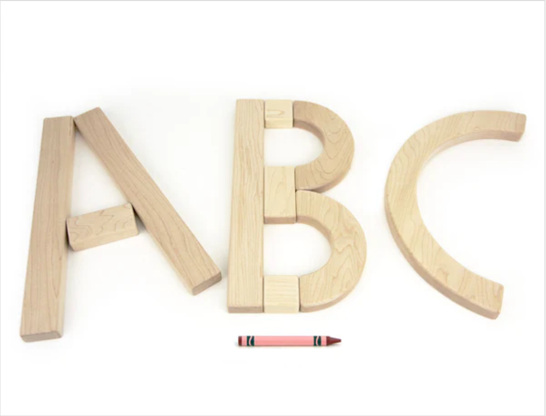 Letter, Number & Shape Block Set
