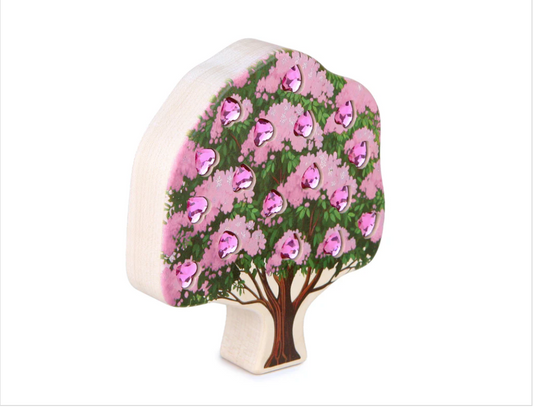 Pink Crape Myrtle Tree Block
