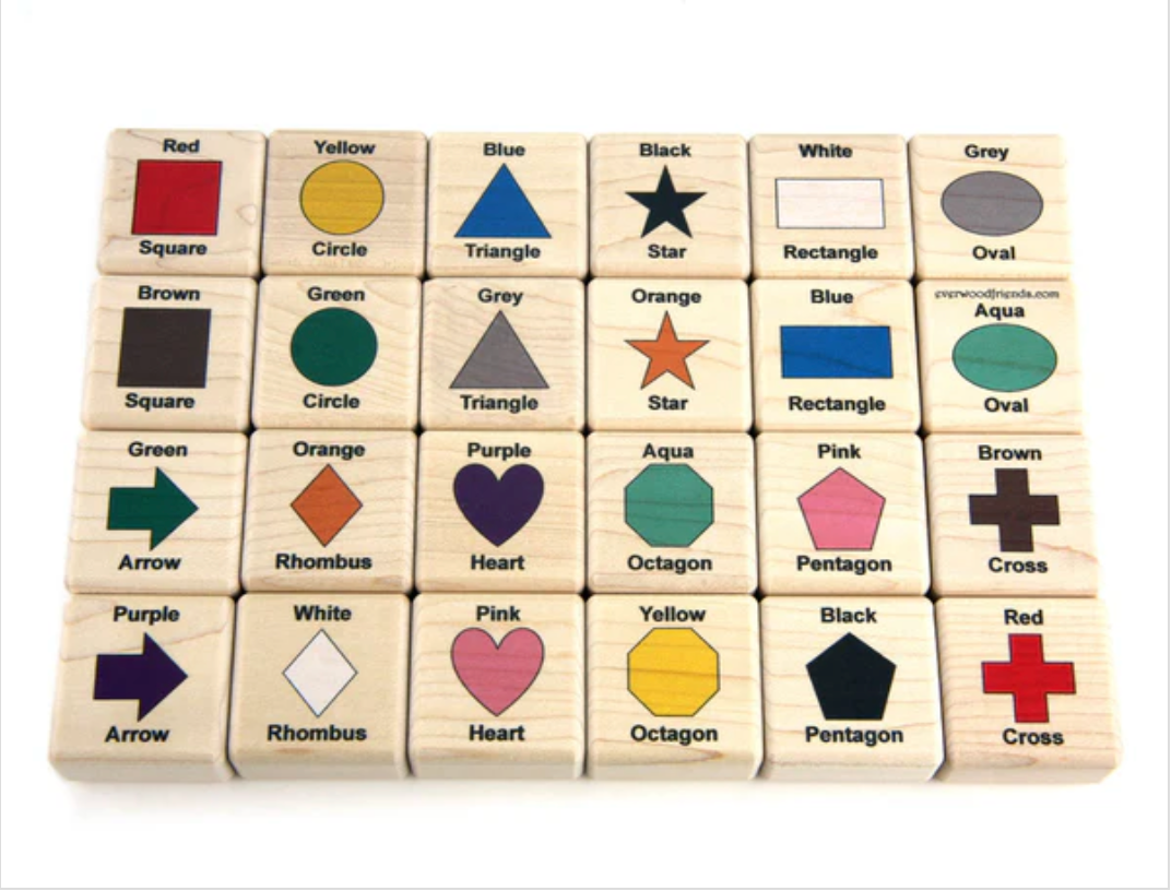 Color & Shape Wooden Matching Game