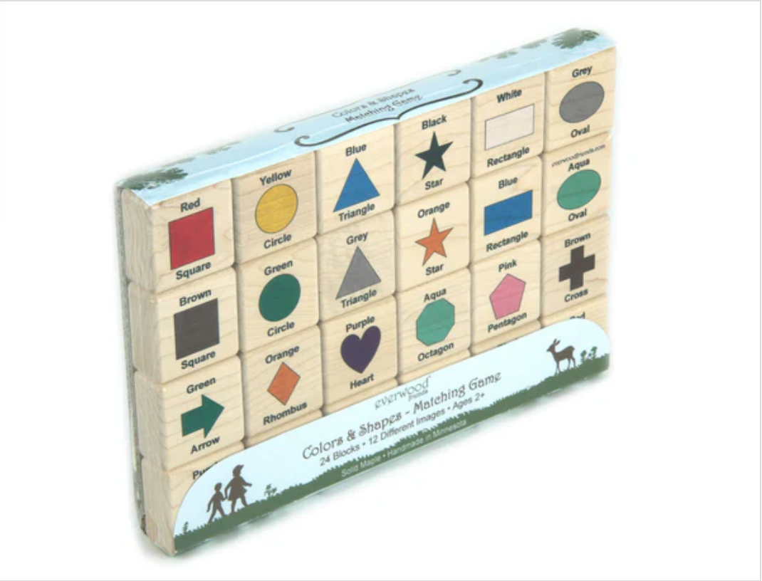 Color & Shape Wooden Matching Game