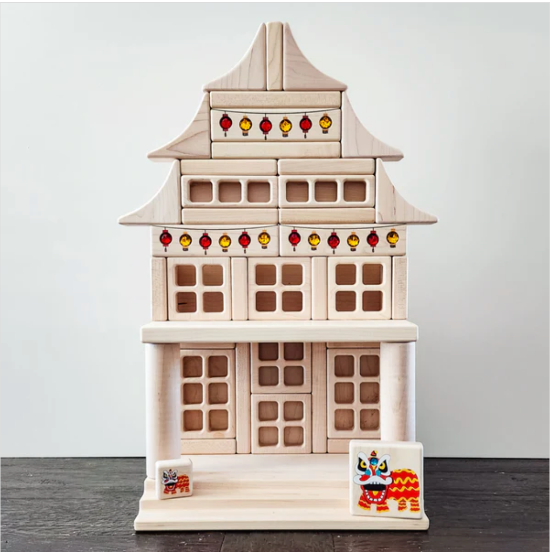 Lunar New Year 4 Pc Gem Block Set