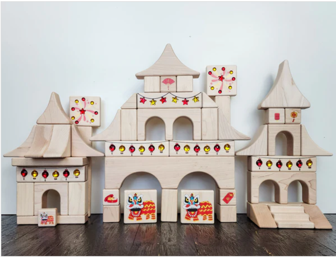 Lantern Banner 2 Pc Gem Block Set