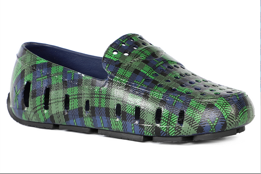 Navy Plaid/Black Prodigy Loafer