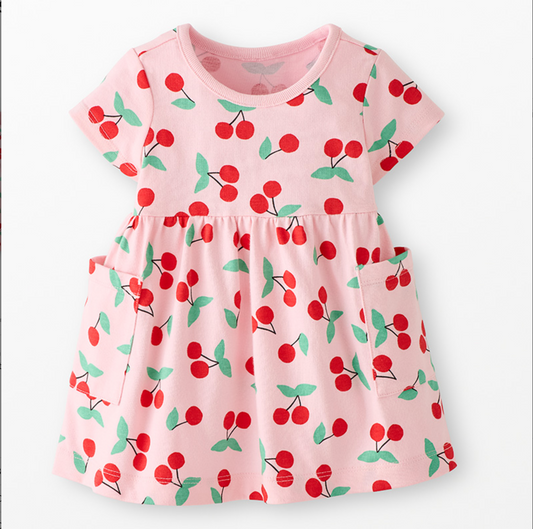 Cherries on Pink Playtime Dress