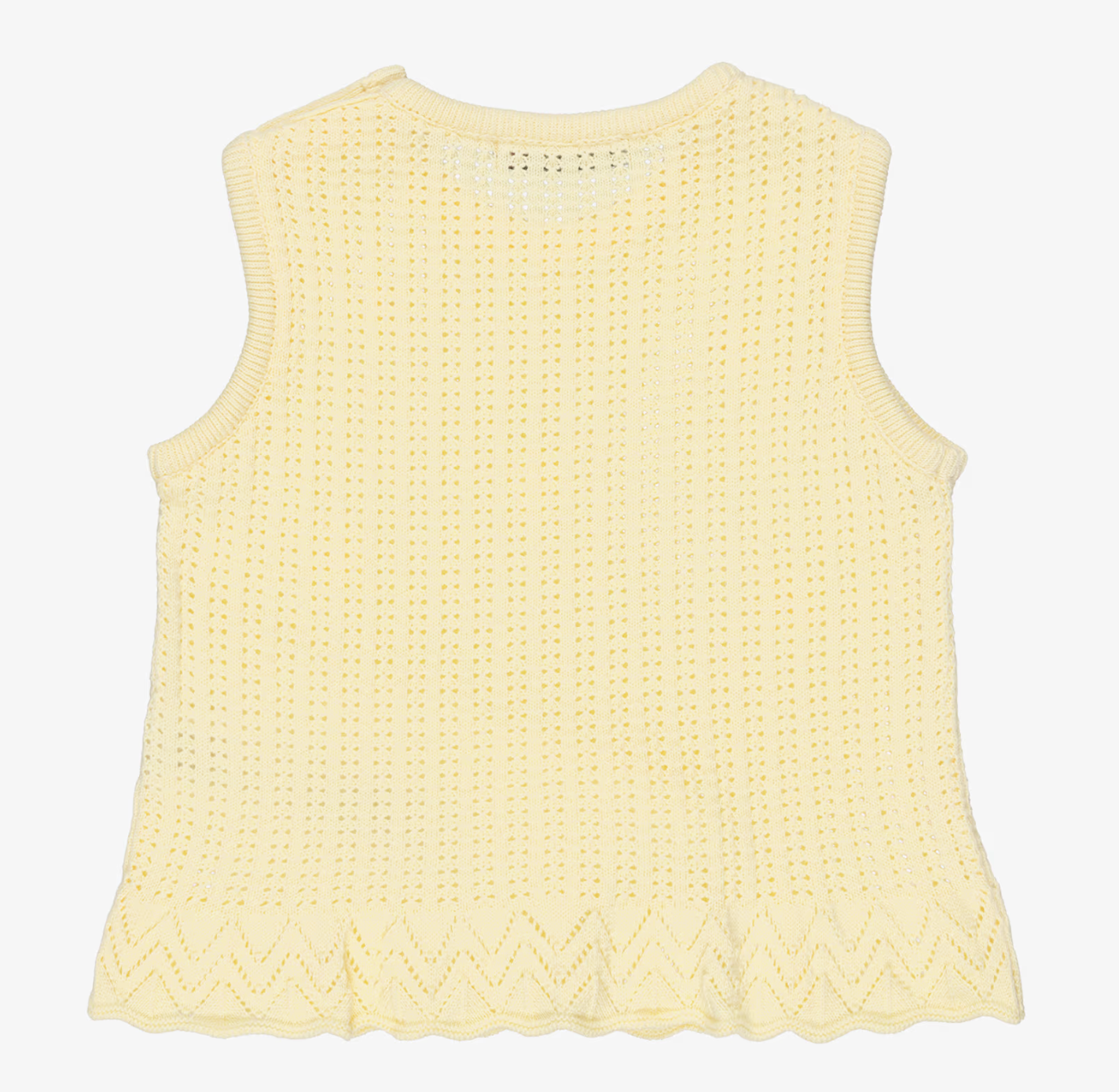 DK302 Yellow Knit Daisy Top