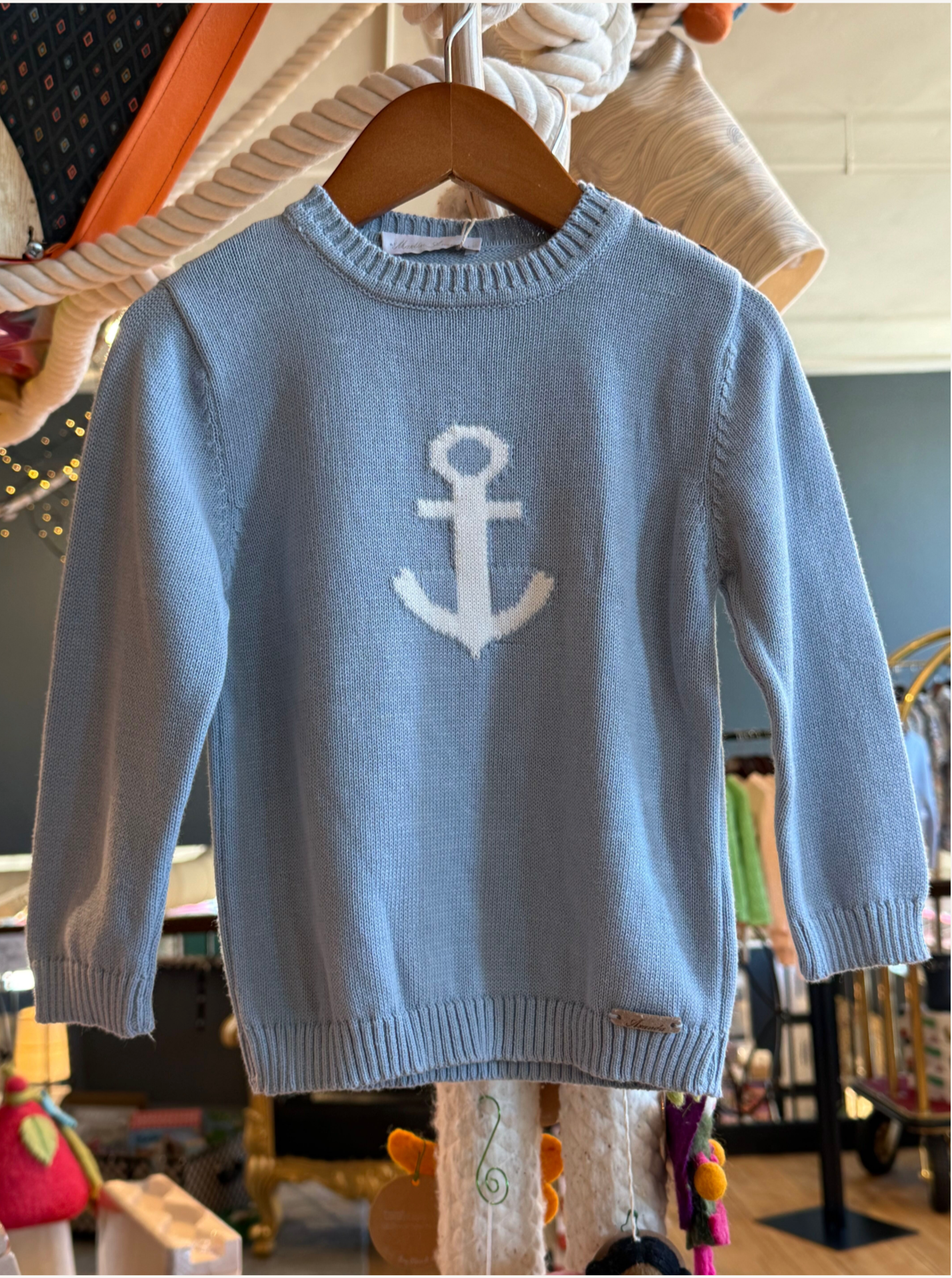 Surrey Anchor Blue Sweater