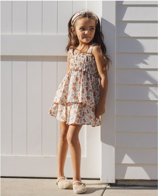 Americana Floral Smocked Tank