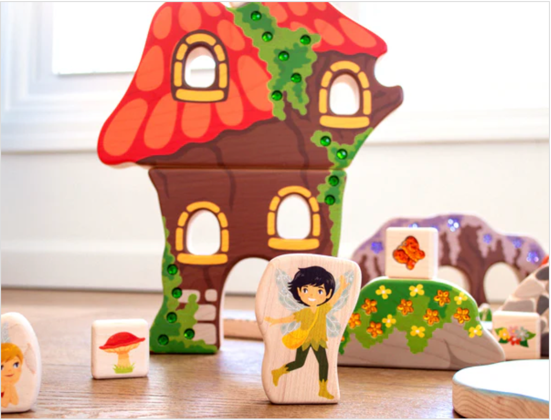 Mushroom Fairie House Block Set
