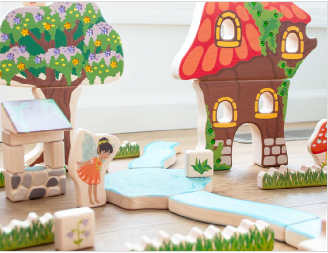 Mushroom Fairie House Block Set