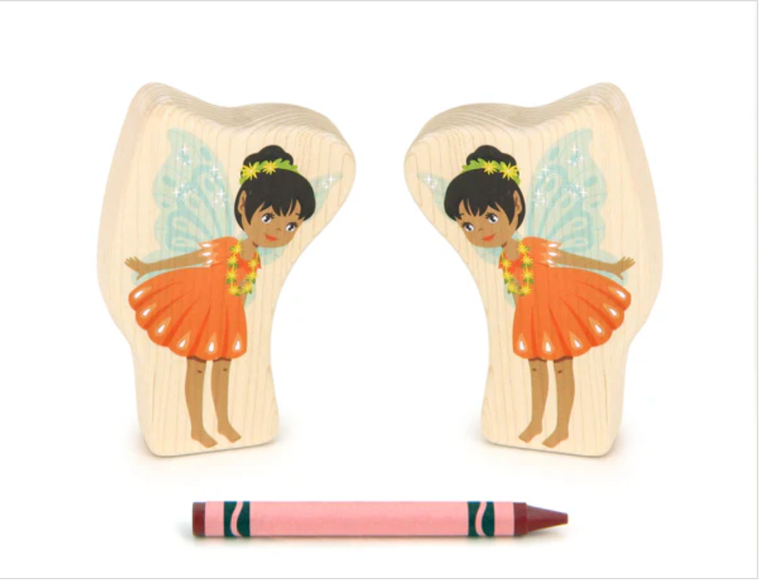 Peach Faerie Double-Sided Block