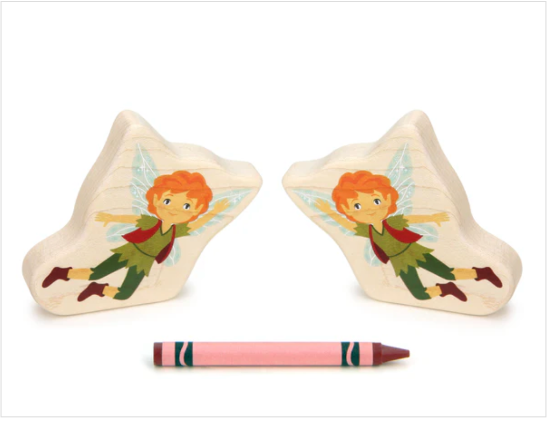 Orange Fairie Double-Sided Block