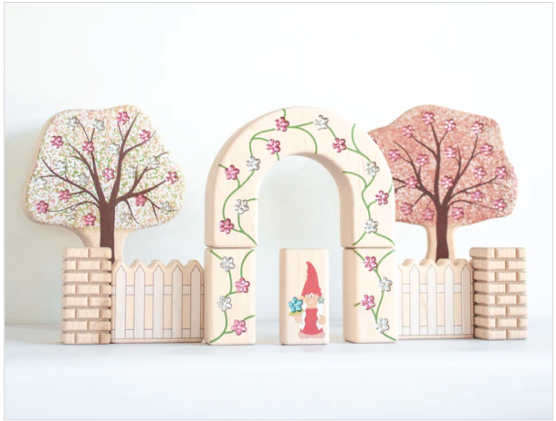 Blossoming Apple Tree Block