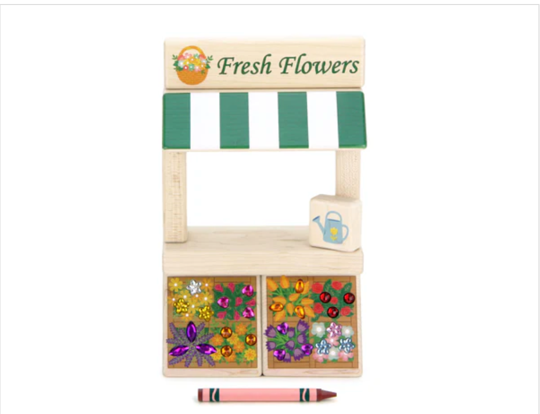 Flower Stand Building Block Set