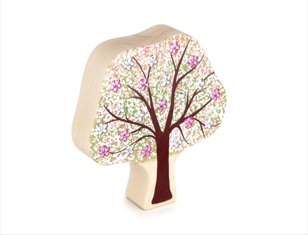 Blossoming Apple Tree Block