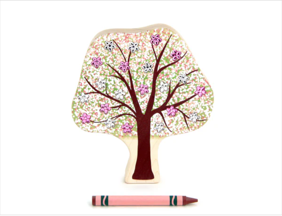 Blossoming Apple Tree Block
