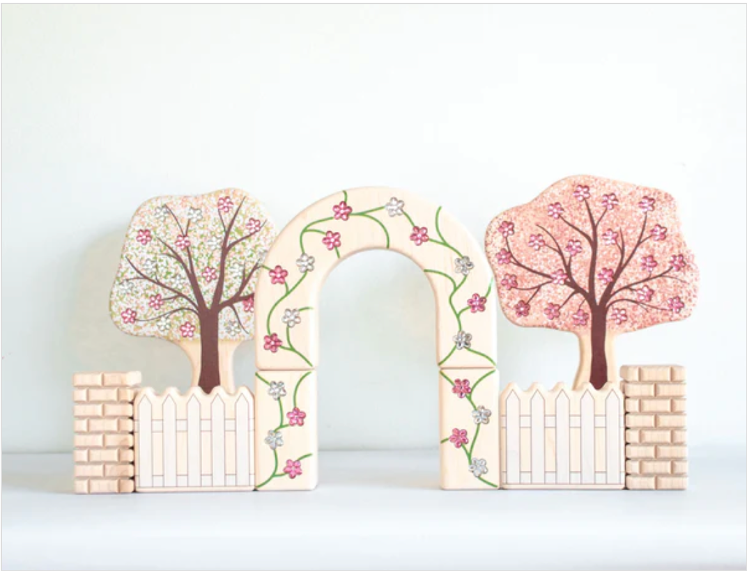 Blossoming Apple Tree Block