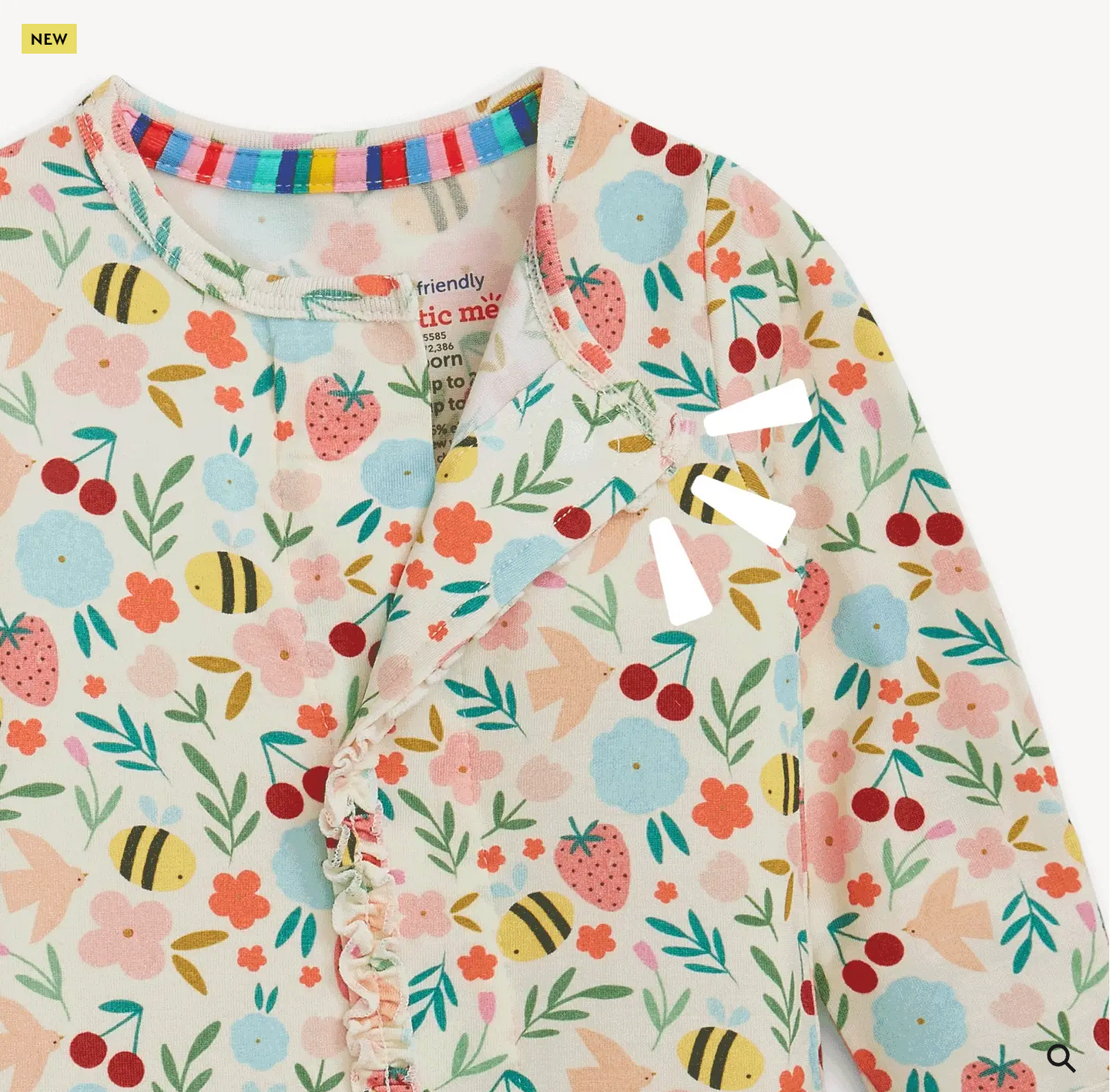 Honey Blossom Ruffle Footie
