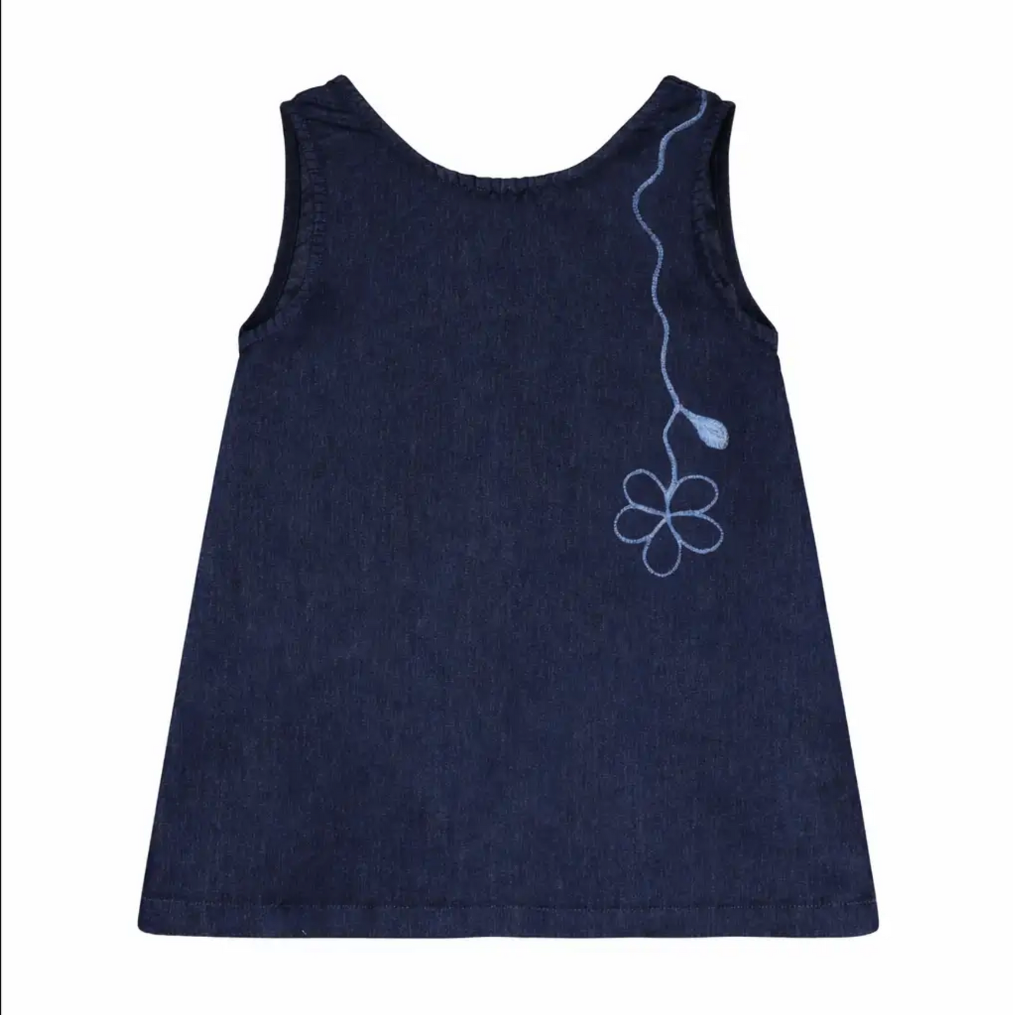 Navy Stem Denim Dress