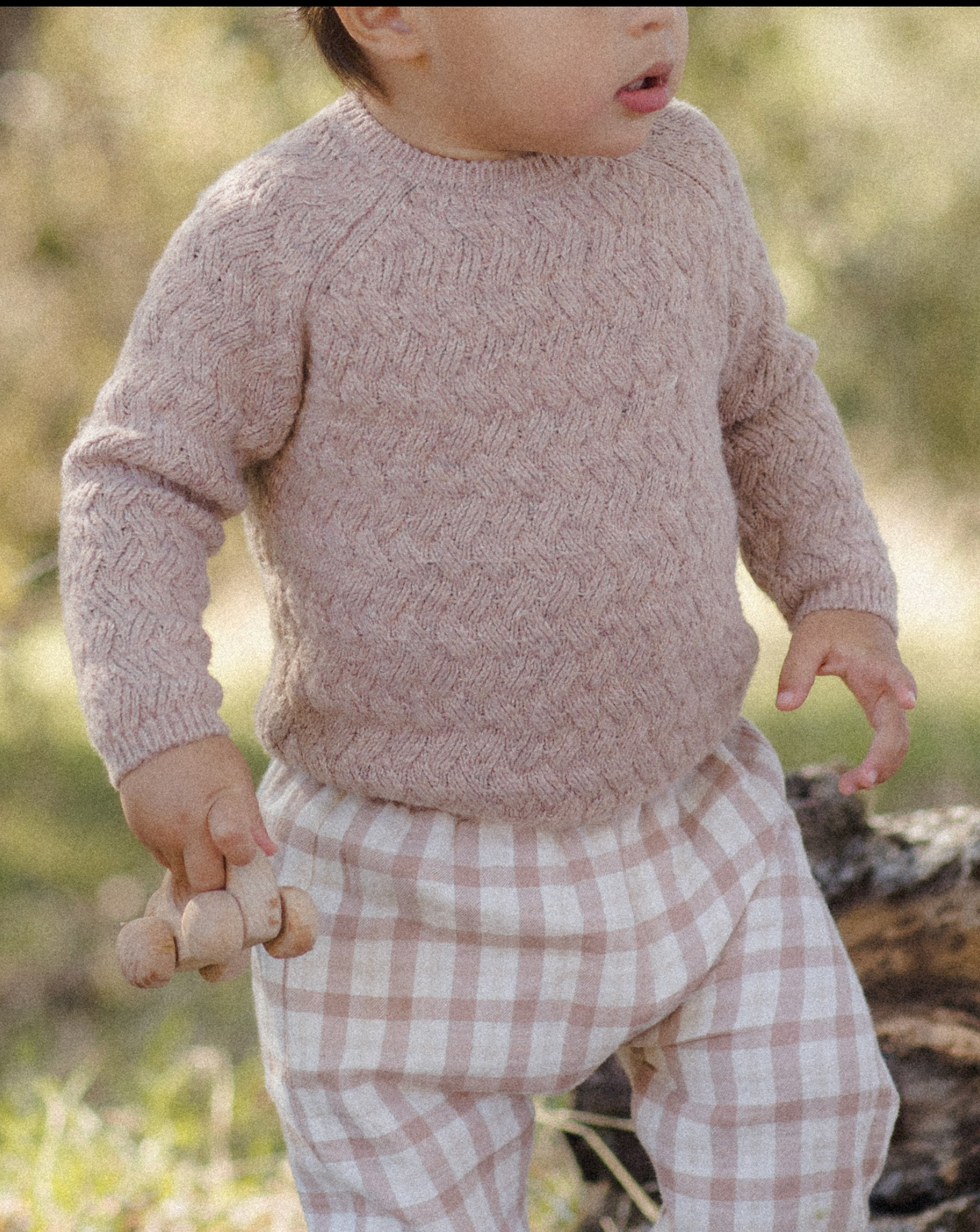 Woven Rustic Plaid Pants