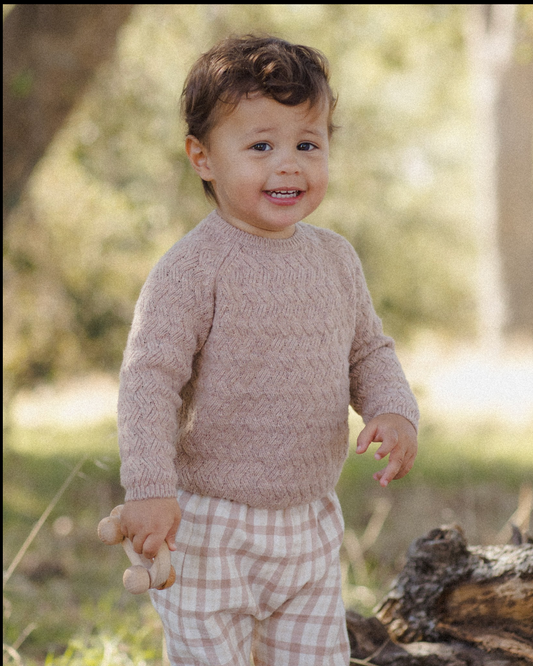 Woven Rustic Plaid Pants
