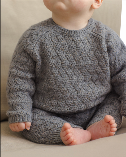 Slate Heathered Knit Sweater
