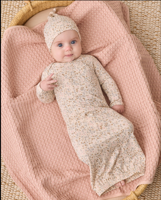 Bloom Bamboo Baby Gown & Hat