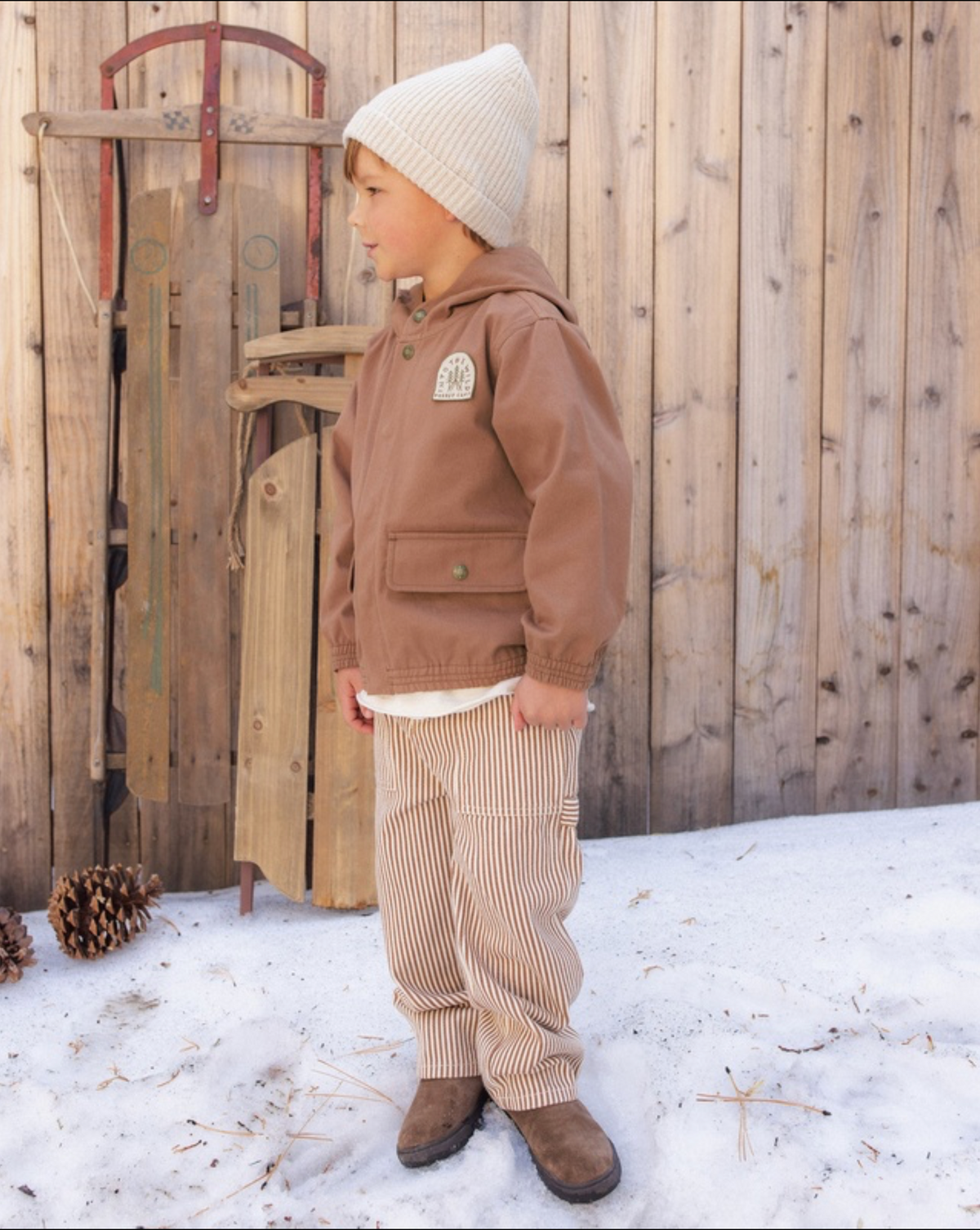 Clay Stripe Utility Pants