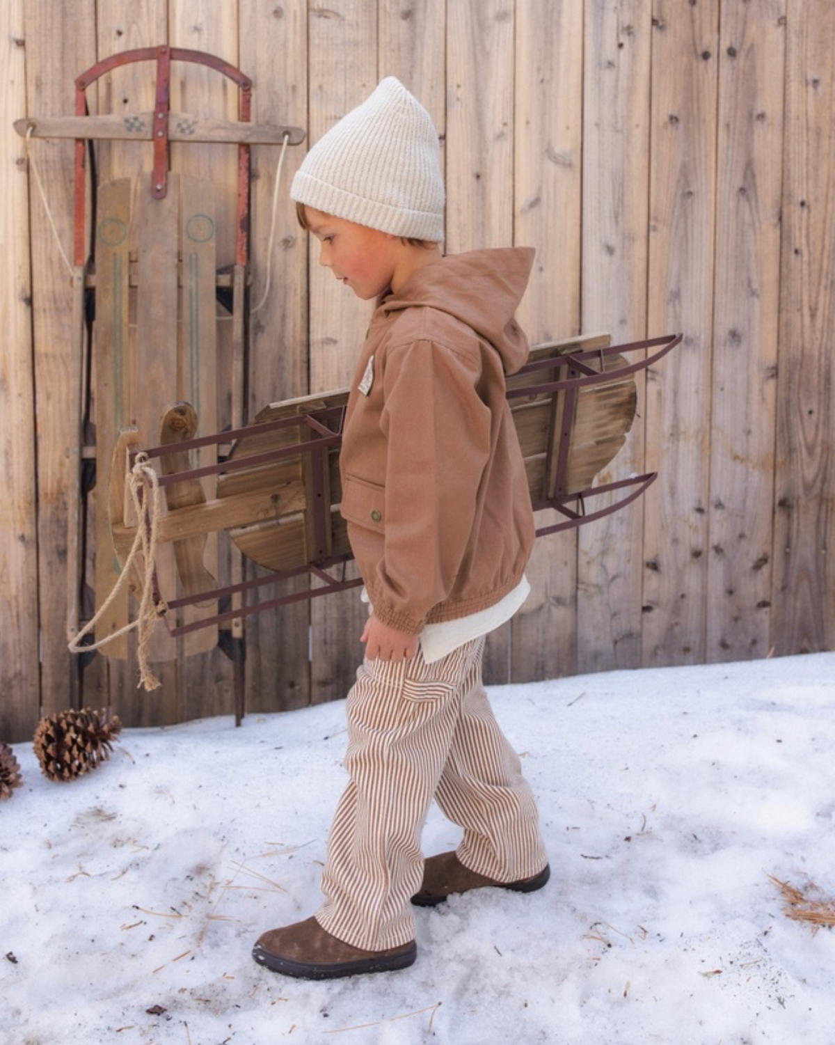 Clay Stripe Utility Pants