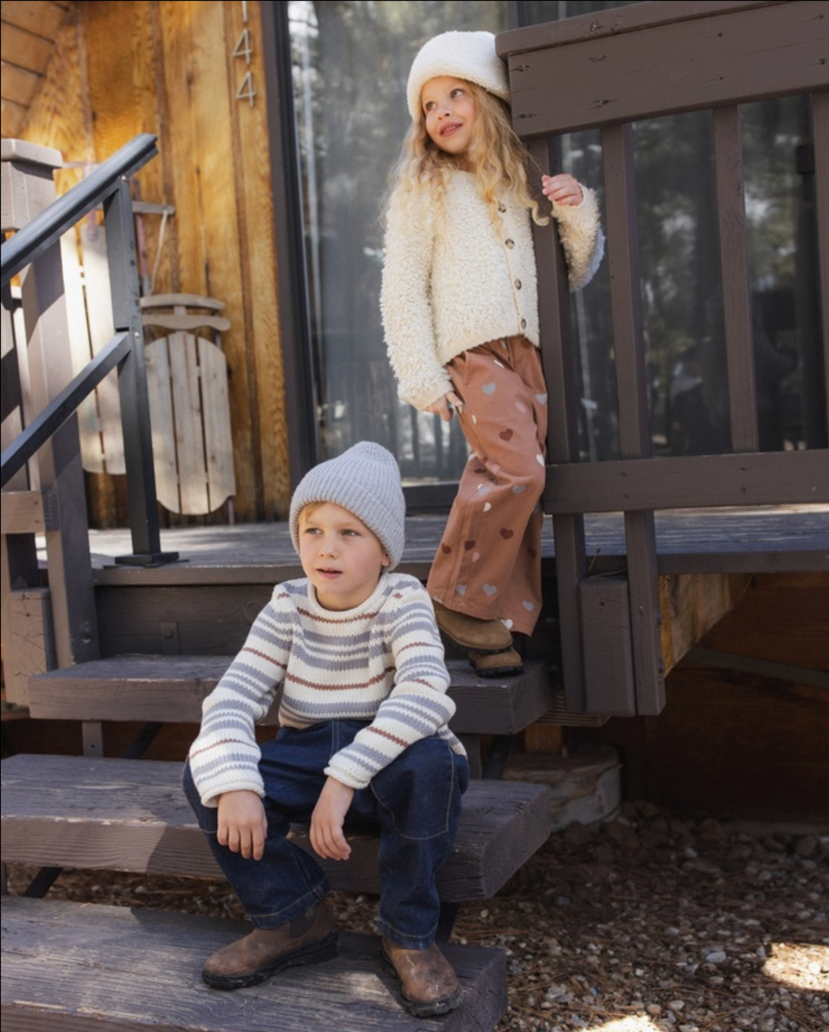 Dusty Blue Stripe Jacques Sweater