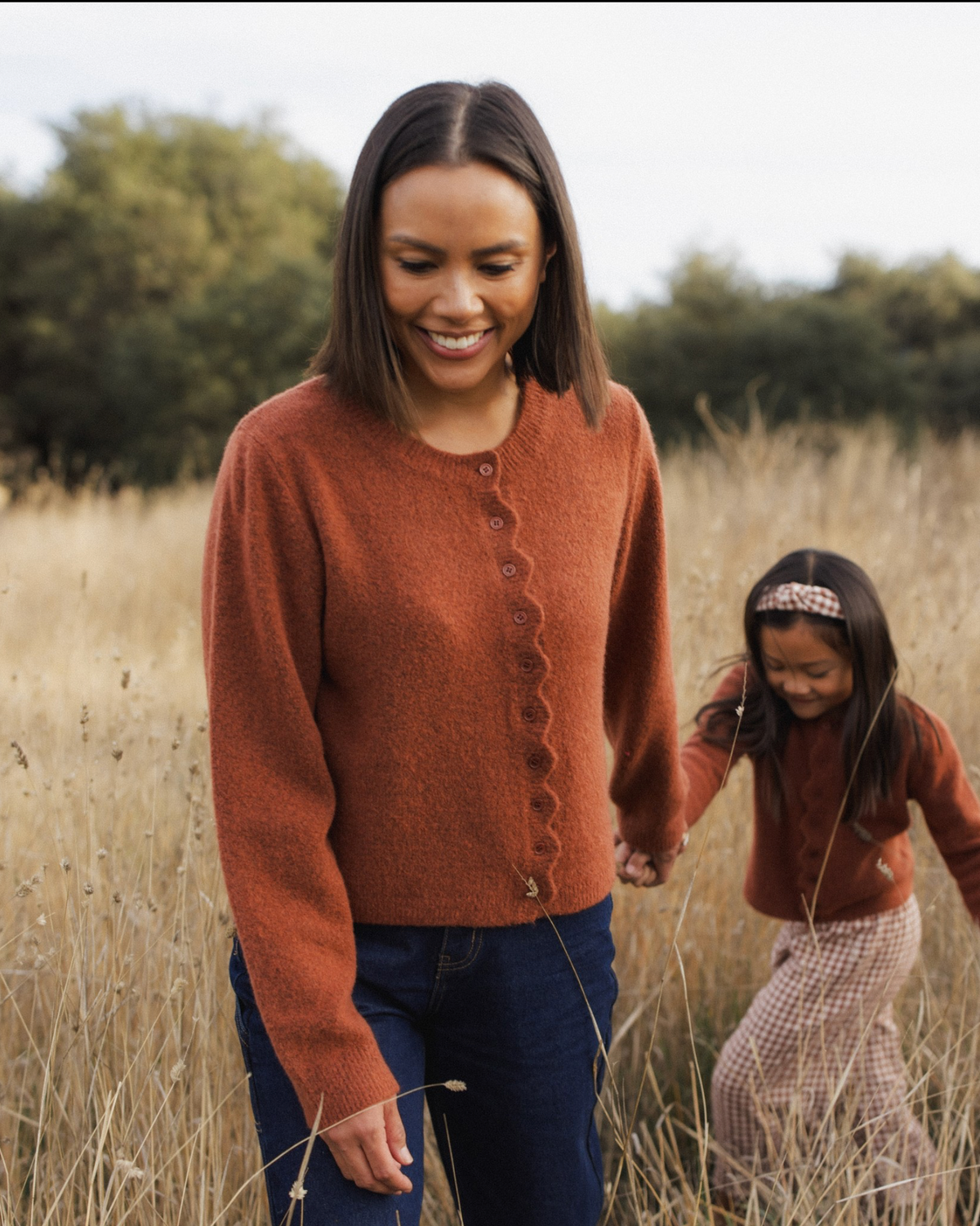Brick Scallop Cardigan